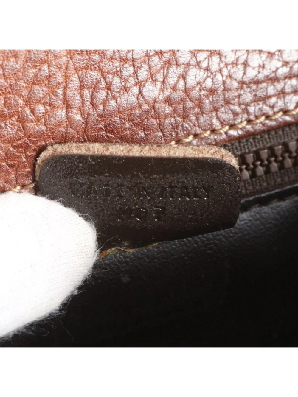 Celine Triomphe Leather Shoulder Bag Crossbody Messenger Brown